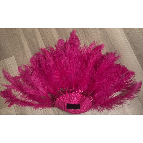 Hot Pink Flamingo Chasing Fireflies Halloween Costume Dress Bow Feathers - Picture 4 of 8